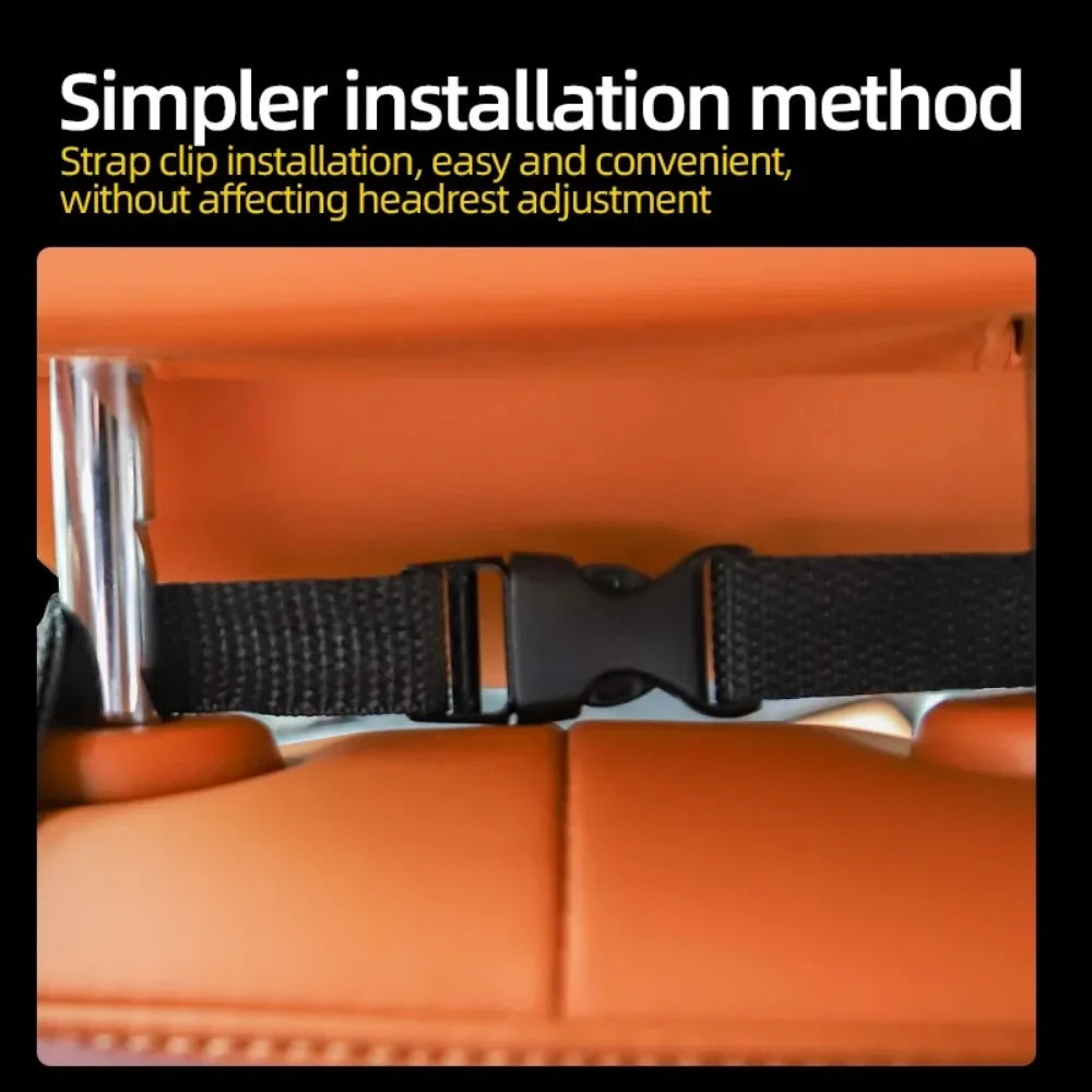 Car Storage Bag Multifunctional Seat Back Storage Bag Leather Seat Hanging Box Decoration Products Phone Organizer Car Interior