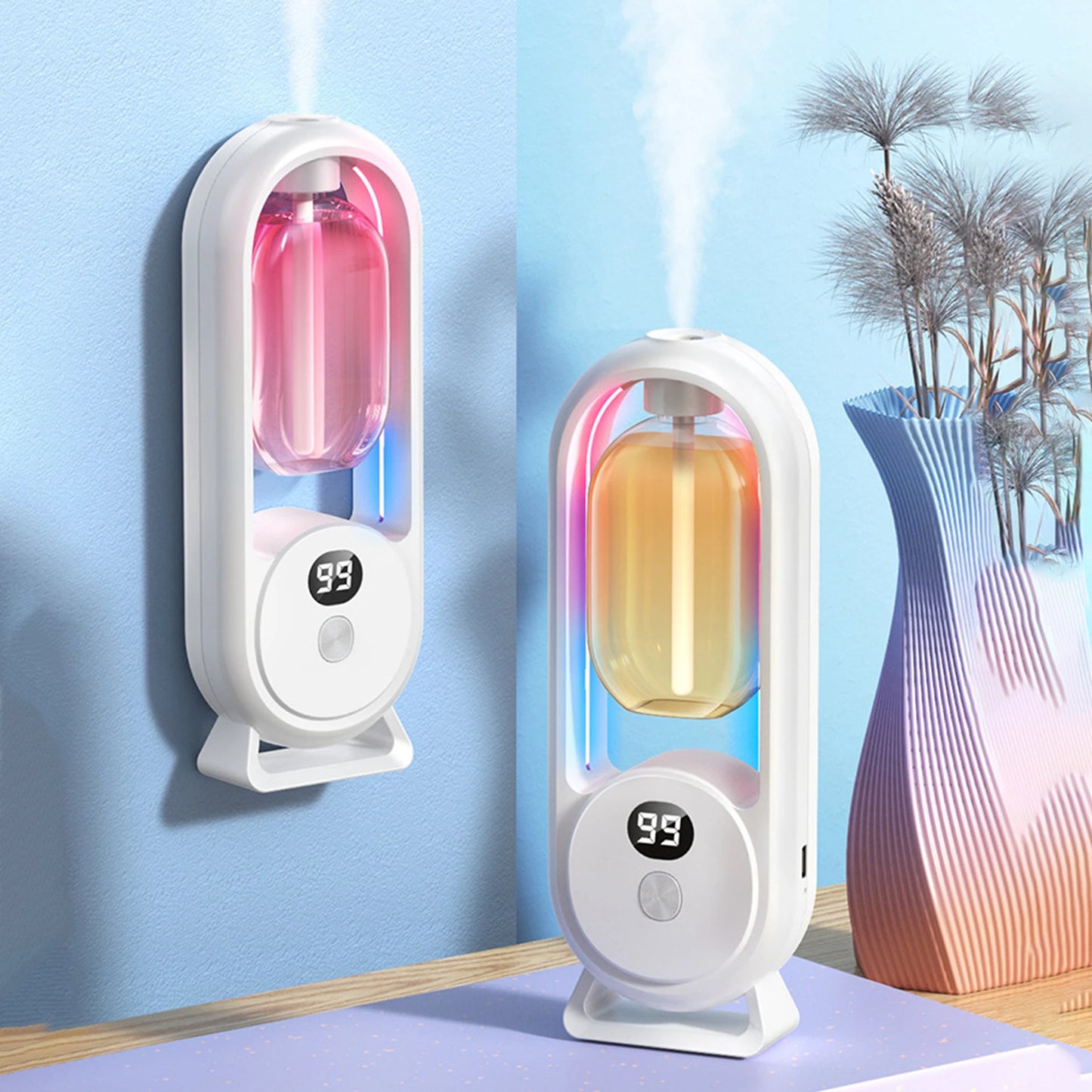 Aromatherapy Machine Automatic Spray Fragrance Household Bedroom Fragrance Machine Air Freshening Deodorizing Fragrance Diffuser