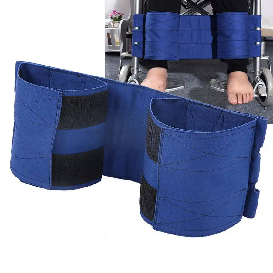 Wheelchair Footrest Non-Slip Adjustable Leg Restraint Strap  Belt for Elderly Patient Wheelchair Leg Calf Strap Foot Support