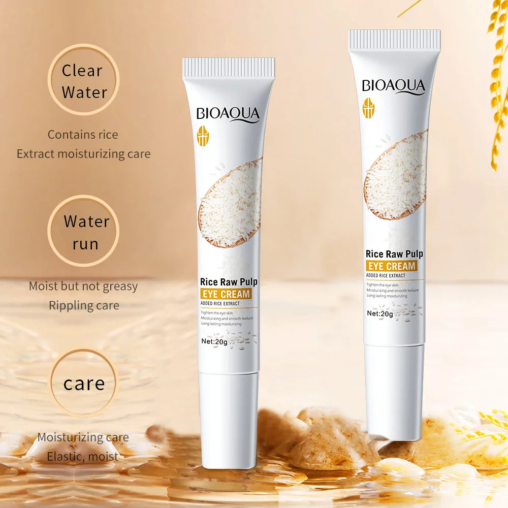 BIOAQUA Rice Raw Pulp Skin Care Sets Face Mask Facial Serum Eye Cream Firming Moisturizing Skin Brightening Beauty Face Care
