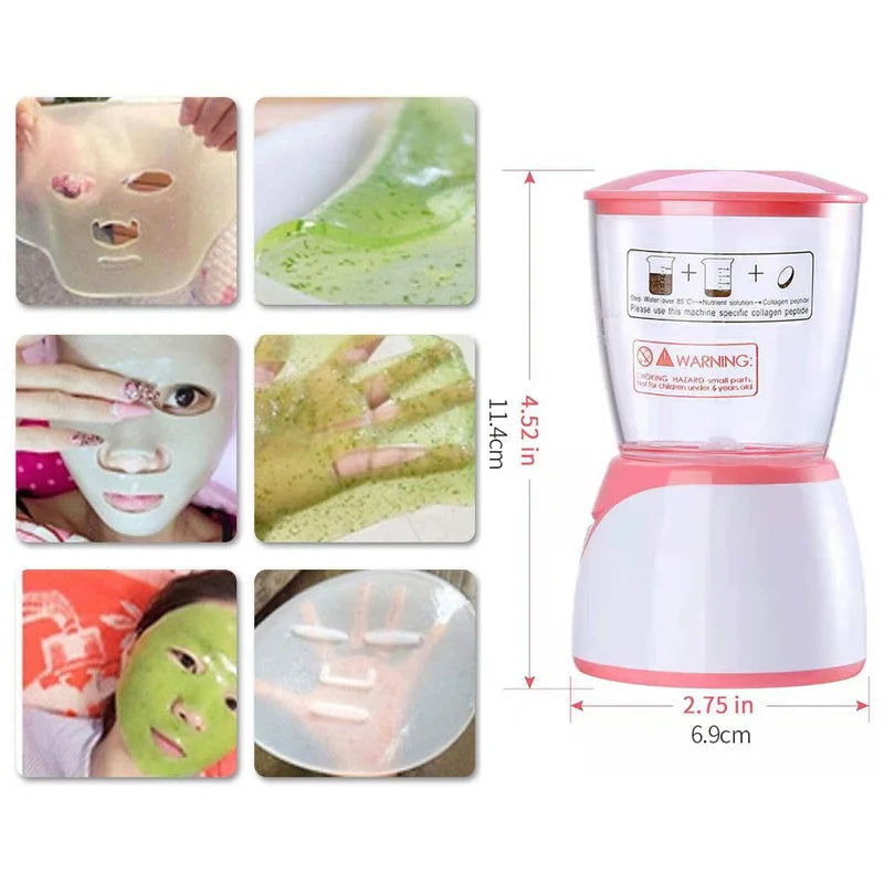 Automatic Fruit Mask Machine Reusable Portable Mini Skin Care Facial Milk Mask Maker Treatment Home Use Beauty Spa Tools Device