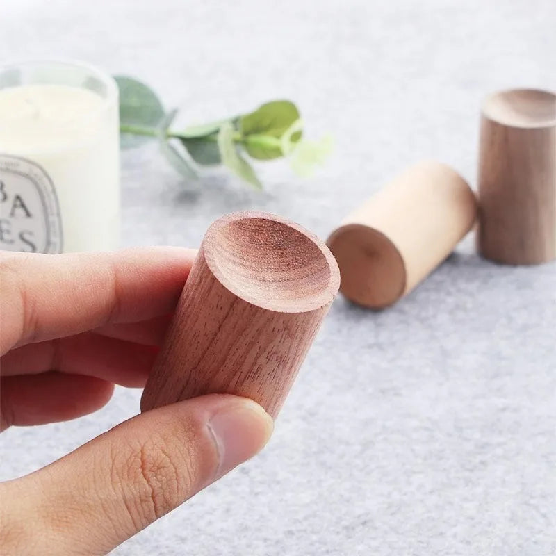 1/5PCS Mini Wooden Essential Oil Diffuser Wood Aroma Fragrance Oil Aromatherapy Diffuser for Home Office Car Bedroom Living Room