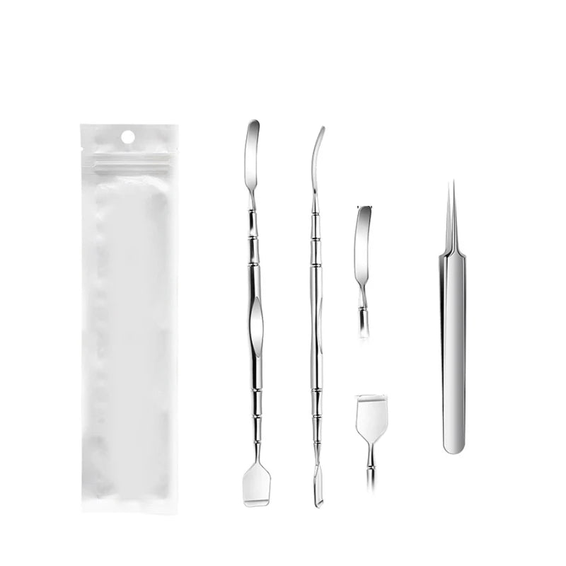 Two-sided Blackhead Remover Spatula Nose Face Blemish Pore Cleaner Blackhead Clip Tweezers Beauty Face Health Salon Tool