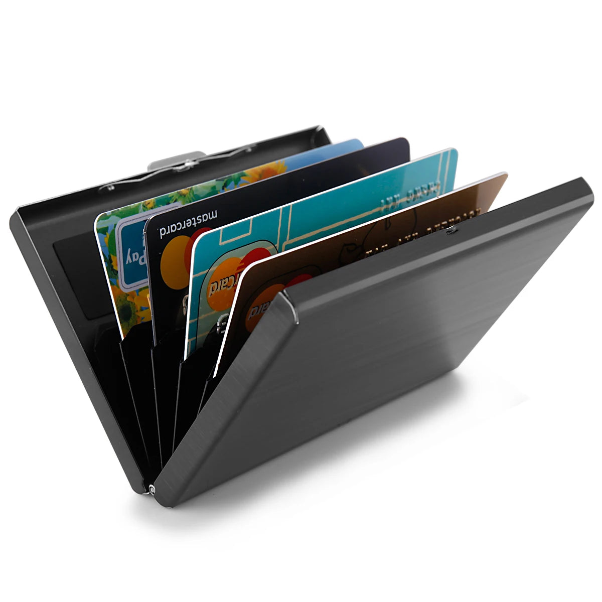 RFID Credit Card Holder Stainless Steel Business Card Holder ID Card Case Slim Metal Wallet