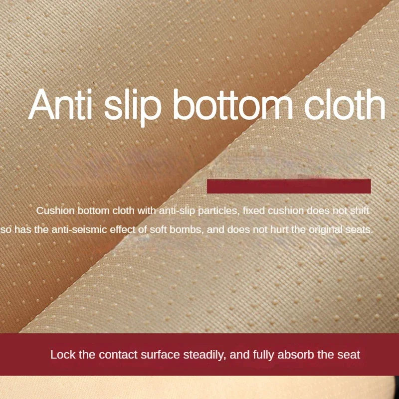 New Pu Leather Universal Car Seat Cover Seat Back Cushion Minimalism Seat Cushion Wear-resistant and Durable Four Seasons