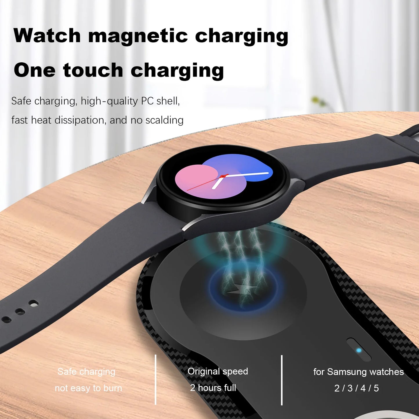 2 in 1 Wireless Charging Station For Galaxy Watch 5 4 3 Active 2 1 25W Dual Fast Charger Pad For Samsung S23/S22/21/20 Buds Pro