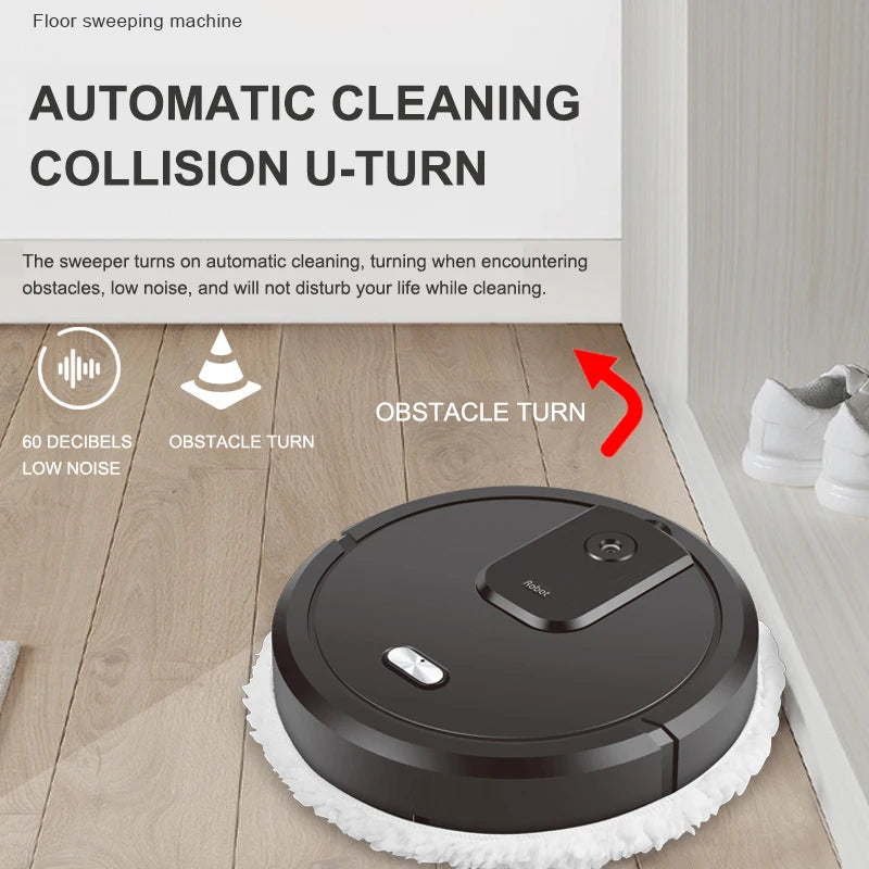 Smart Robot Vacuum Cleaner Multifunction Home Cleaning Sweeping Machine Rechargeable Wireless Smart Floor Machine Office Clean