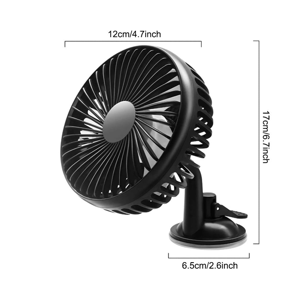 Car 12/24V USB 3 Gears Adjustable Fan Universal Auto Interior Parts Vehicle Accessories Fit For Car Home Bedroom Office