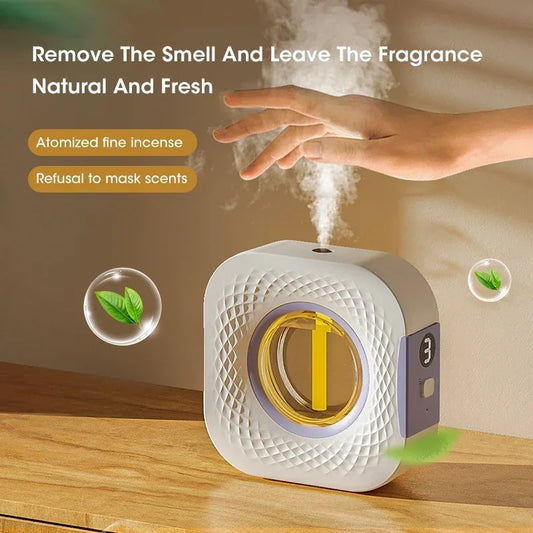 2024 New Diffuser Aromatherapy Machine USB Smart Air Purifier with Display for Kitchen Toilet Bathroom Car  Air Deodorization