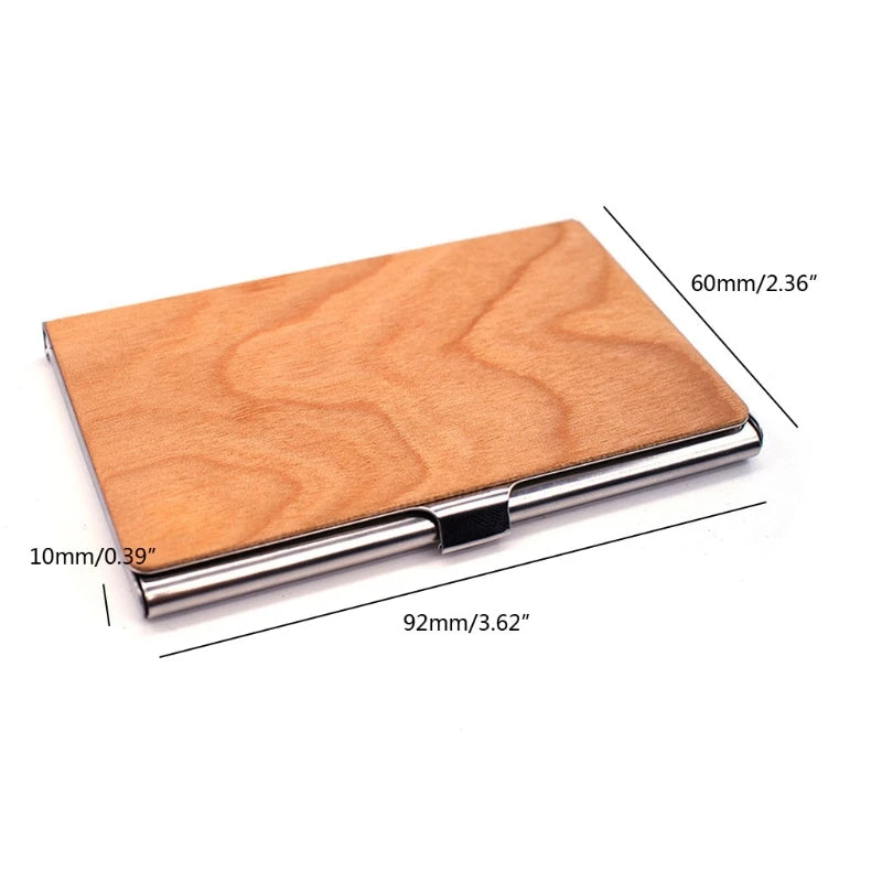 Professional Wood Business Card Holder Pocket Business Card for Case Business Card for Carrier Business Card Holder