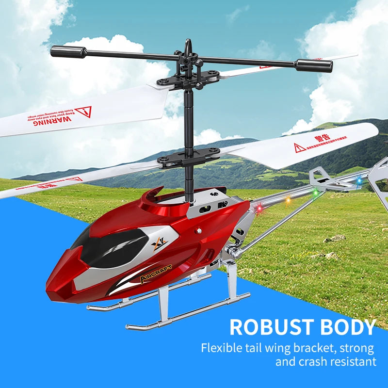 RC Helicopter with Light Fall Resistant Remote Control Helicopter Plane Aircraft Flying Kids Toys for Boys Gifts