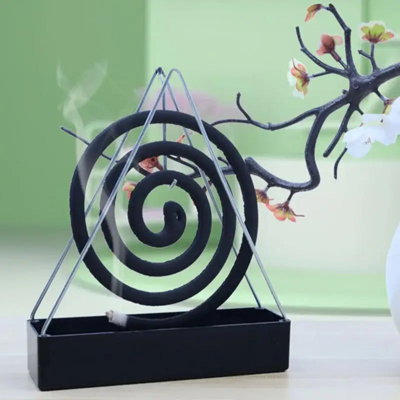 Mosquito Coil Holder Incense Holders Plastic Black Coil Incense Burner Frame Creativity Incense Bracket For Household