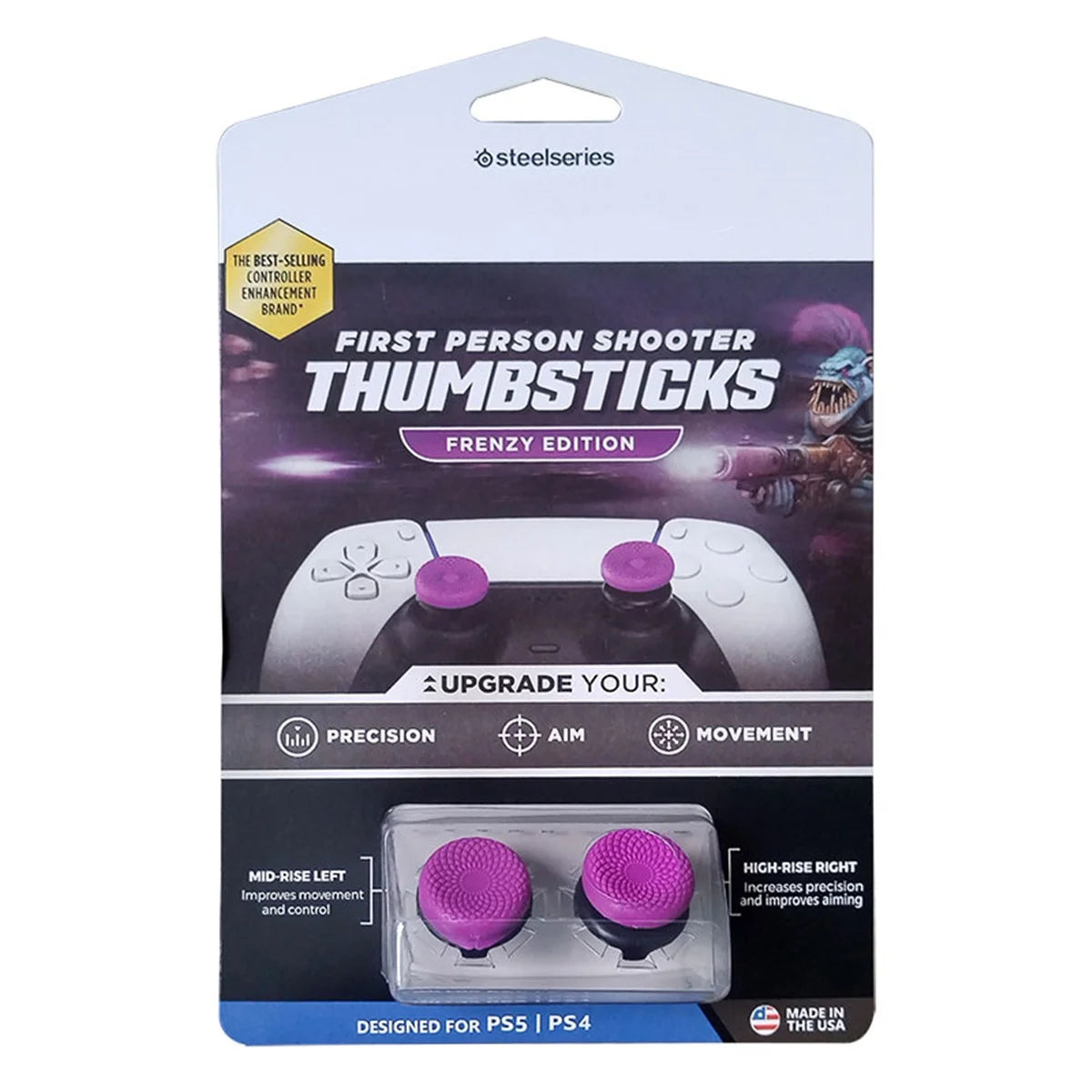 FPS Freek Galaxy for Playstation PS4 High-Rise Analog Stick PS5 Joystick Controller Performance Command Stick Game Silicone Cap