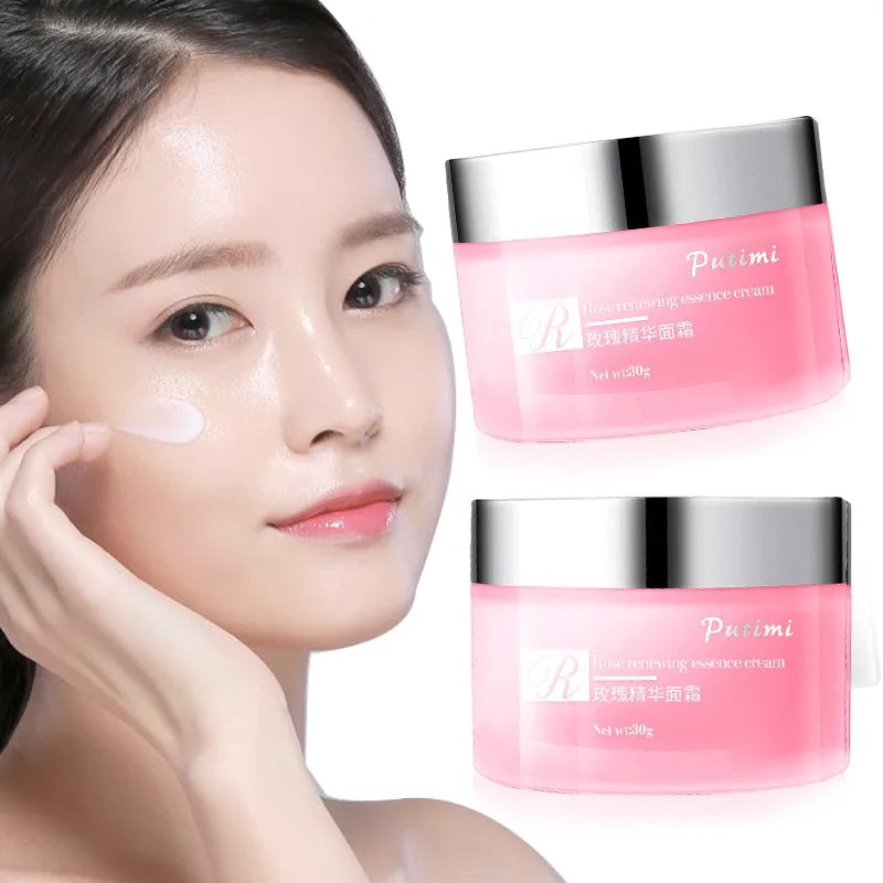 30g Rose Renewing Face Cream Nutritions Anti-Aging Moisturizing Firming Dark Spots Rose Brighten Essence Whitening Beauty Health