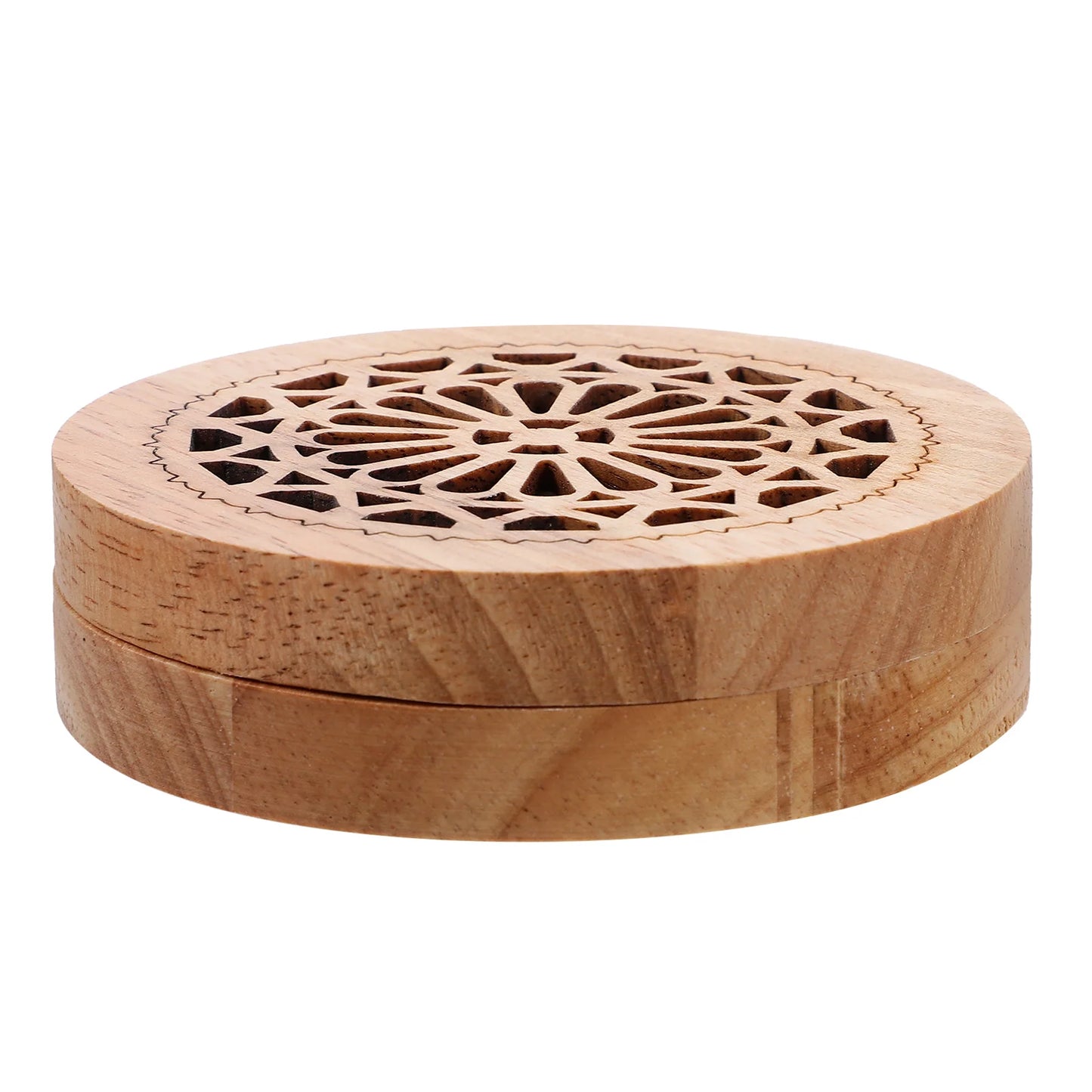 Solid Wood Aromatherapy Box Incense Holder Tabletop Censer Burner Vintage Wooden Cone Indoor Ornament Holders