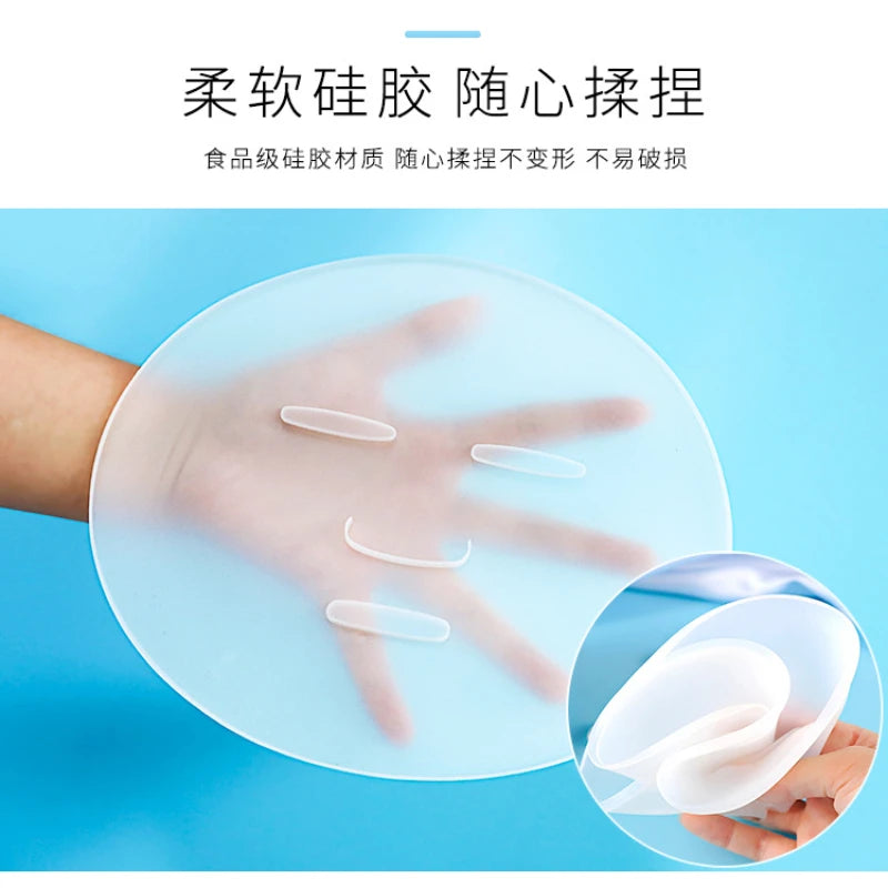 1pcs DIY Face Mask Plate for Fruit Vegetable Mask Natural Collagen Home Use Reuseable Facial SPA Care Mask Making Plate