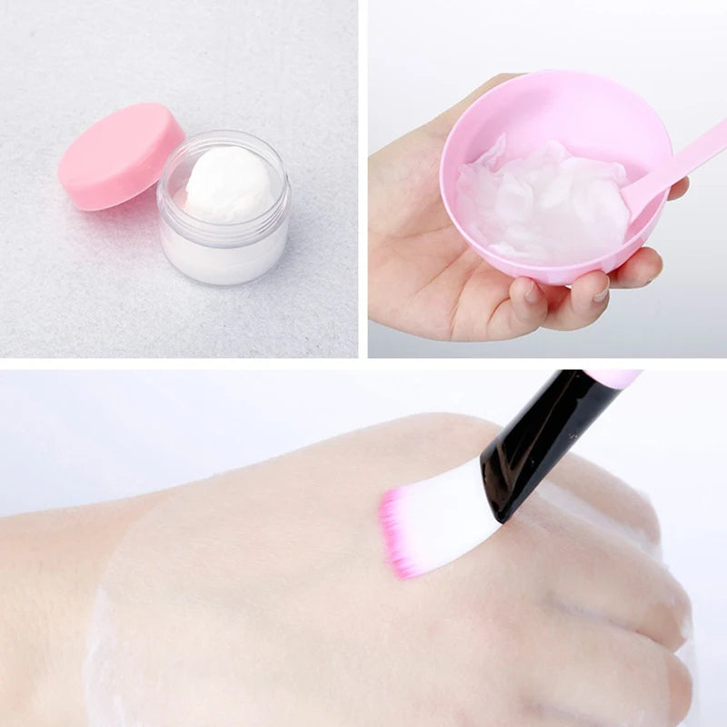 Facial Brush Mask Bowl Spoon Set Mask Brush Bar DIY Beauty Tools Mixing Tools Skin Care Makeup Supplies Woman Facial Tools