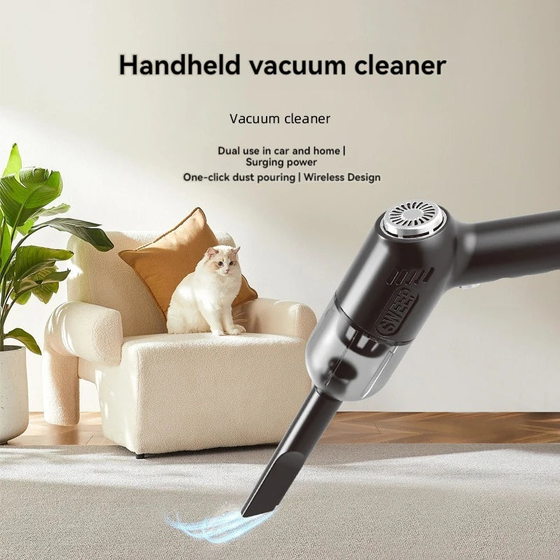 Mini portable vacuum cleaner with high power and strong suction power wireless charging handheld small vacuum cleaner