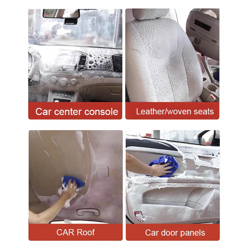Car Interior Leather Clean Multifunctional Foam kitchen Cleaner Car Interior Strong Decontamination Ceiling Seat Auto Clean