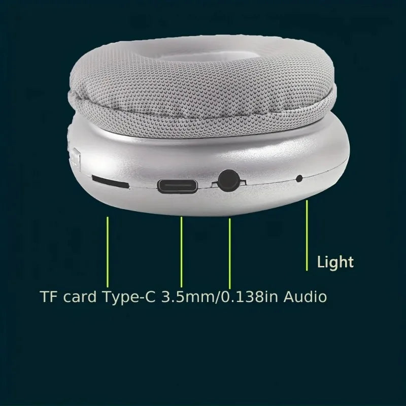 New P9 Pro  Air Wireless Bluetooth Headphones Noise Cancelling Mic Pods Over Ear Sports Gaming Headset For Apple