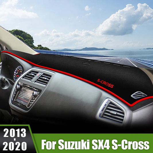 For Suzuki SX4 S-Cross 2013 2014 2015 2016 2017 2018 2019 2020 Car Dashboard Mat Avoid Light Sun Shade Pad Cover Anti-UV Carpets