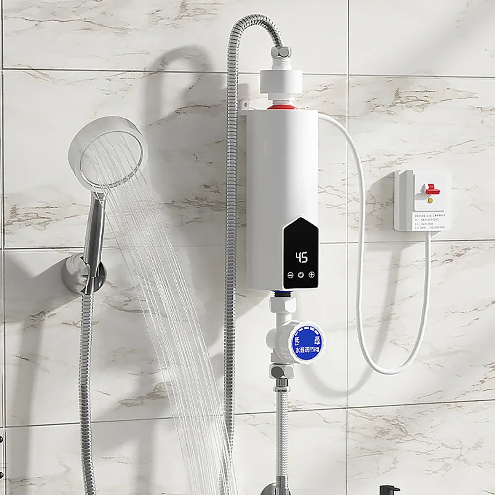 Tankless Water Heater, Mini Instant Hot Water Heater, Portable Outdoor Camping Water Heater,for Shower Bathroom Kitchen Washing