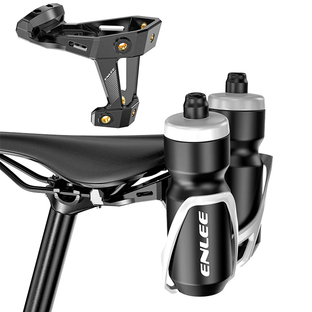 Bicycle Water Bottle Holder Adapter Easy Installation Saddle Kettle Holder Extension Adapter Bike Accessories for Road Bike MTB
