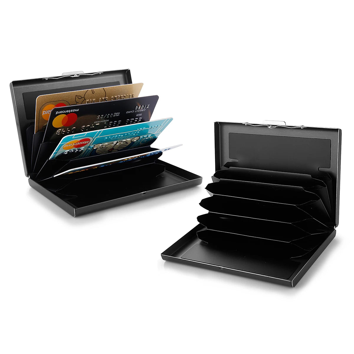 RFID Credit Card Holder Stainless Steel Business Card Holder ID Card Case Slim Metal Wallet