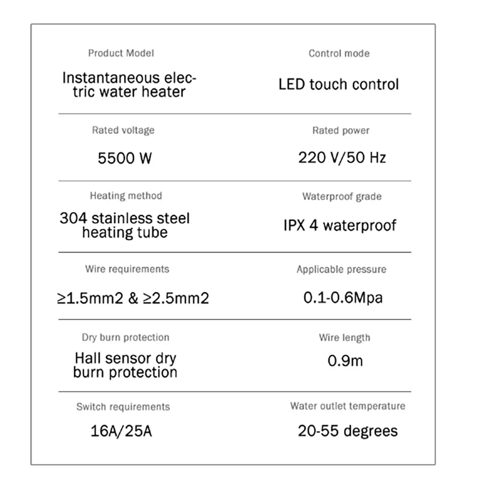 Tankless Water Heater, Mini Instant Hot Water Heater, Portable Outdoor Camping Water Heater,for Shower Bathroom Kitchen Washing