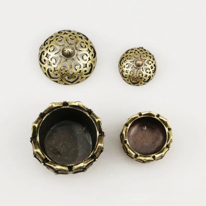 Buddhist Utensils Incense Burner Lotus Incense Censer Archaic Copper Alloy Sandalwood House Furnishings Home Office Decoration