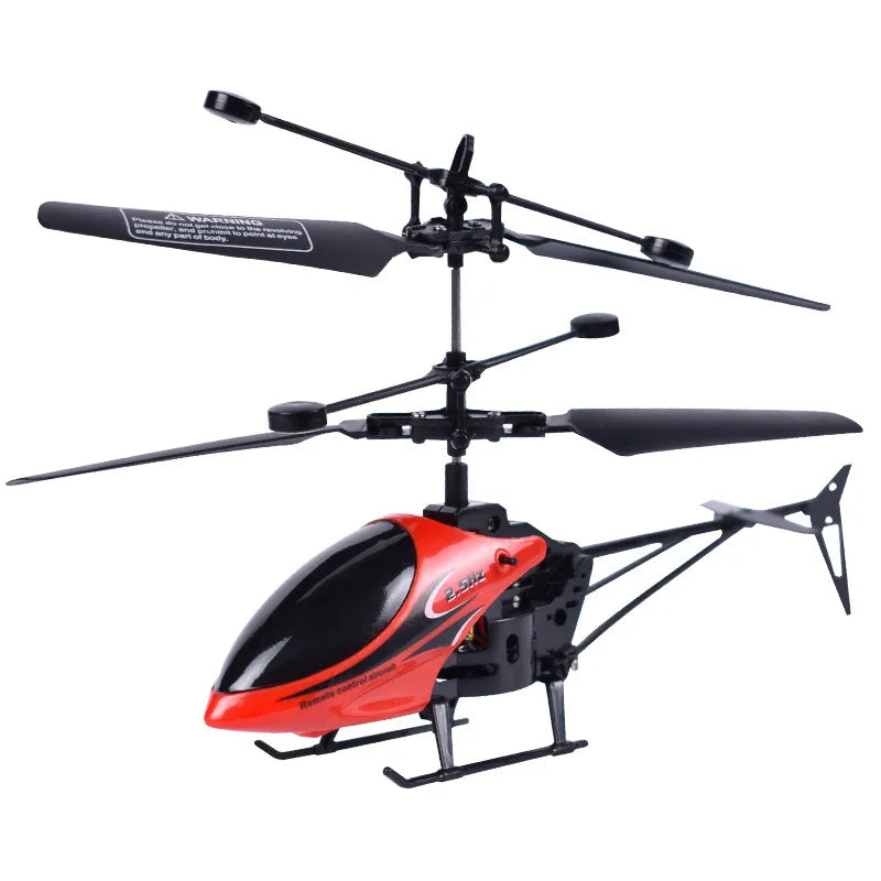 Remote Control Helicopter 2-Channel Remote Control Aircraft Aircraft Charging Luminescent Mini Aircraft Model Toy Birthday Gift