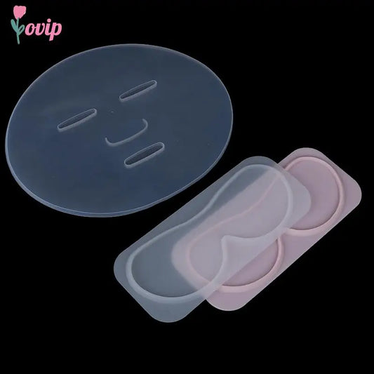 1pc DIY Silicone Reuseable Facial Mask Mold For Fruit Vegetable Mask Machine Maker Clear Mask Mold Tray Mask Making Tool