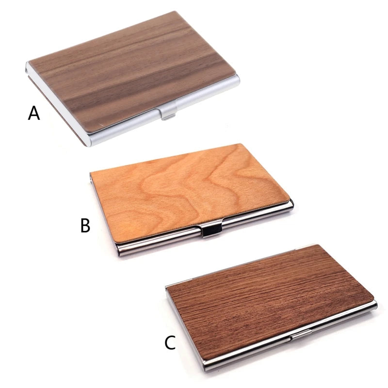 Professional Wood Business Card Holder Pocket Business Card for Case Business Card for Carrier Business Card Holder