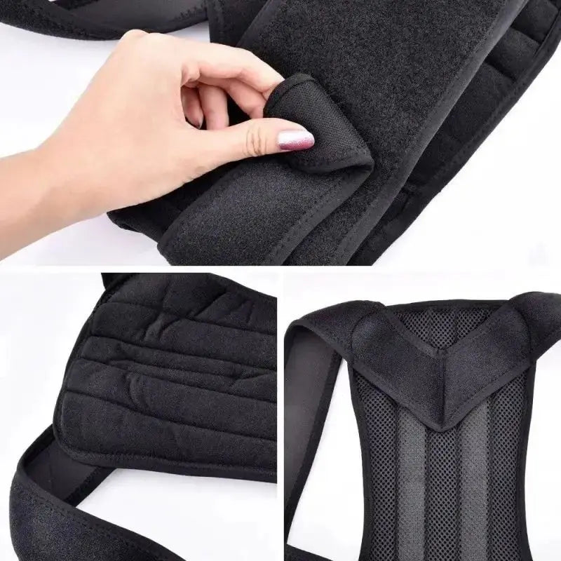 Adjustable Back Posture Corrector For Boys And Girls Relieves Back Pain With Breathable Shoulder Straps And Waist Belt