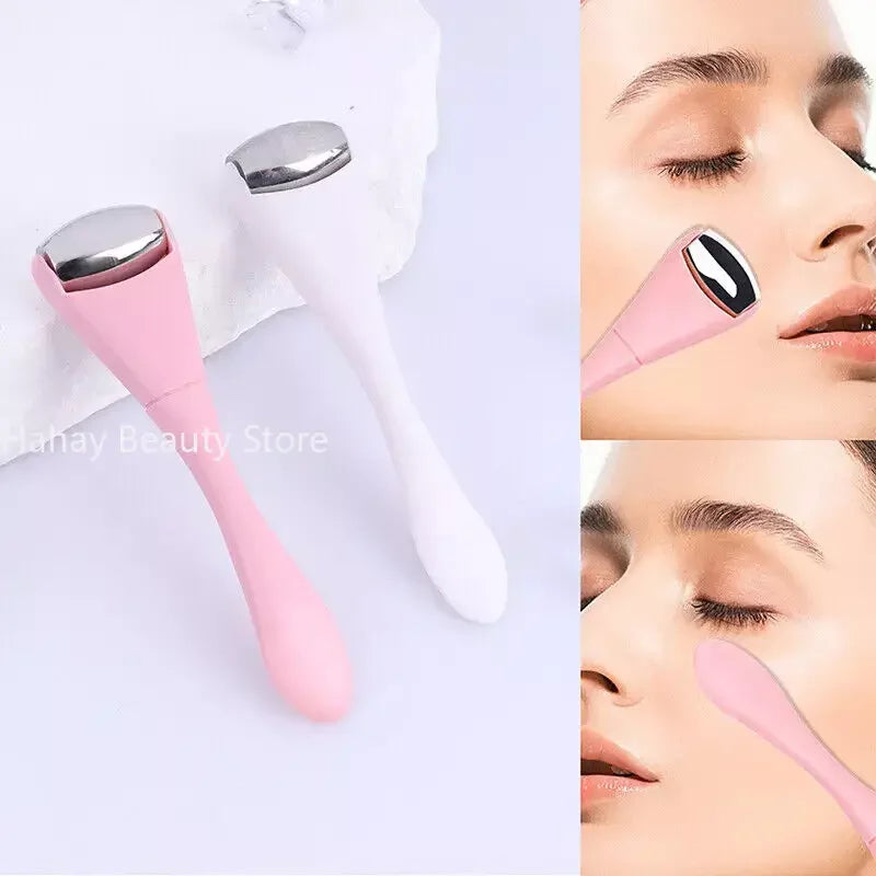 Double Head Stainless Steel Ice Roller Eye Cream Stick Dual-Use Eye Cream Spoon Face Ice Dressing Beauty Stick Face Massager