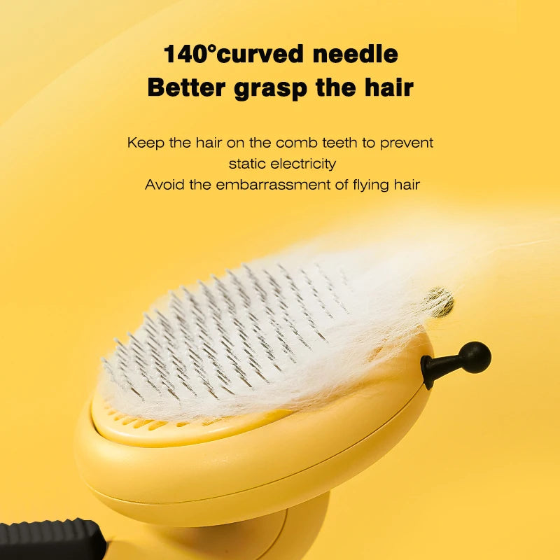Bee Pets Self Cleaning Slicker Brush for Dog Cat Removes Hair Comb Undercoat Tangled Hair Massages Particle Beauty Products