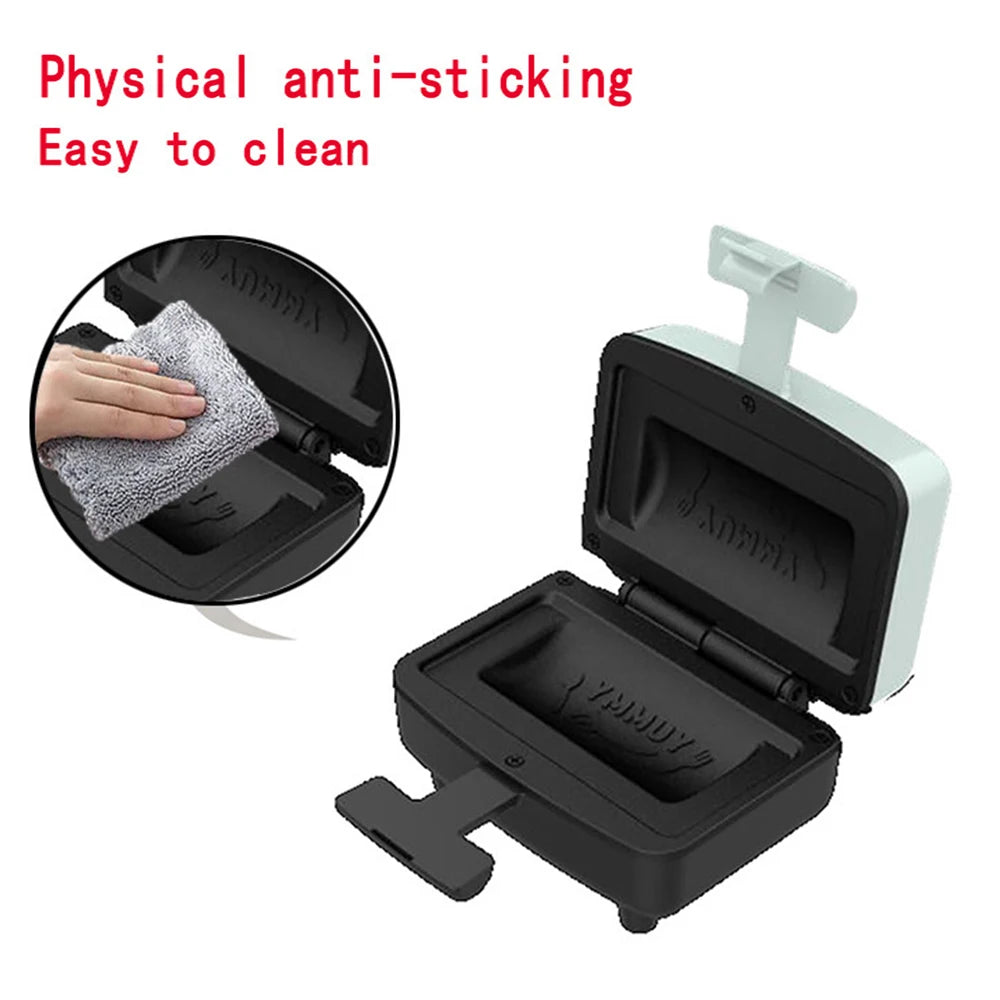 Breakfast Sandwich Maker Compact Electric Sandwich Maker with Non-Stick Plates / Indicator Light / Non Slip Handle Double-Sided