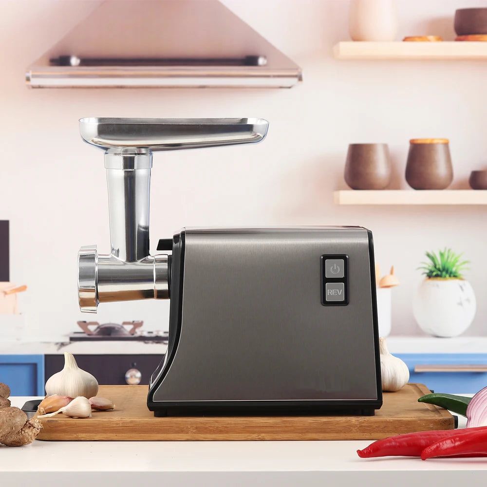 3200W Electric Meat Grinder Heavy Duty Commercial Kitchen Sausage Stuffer Maker Mincer Machine Food Processor