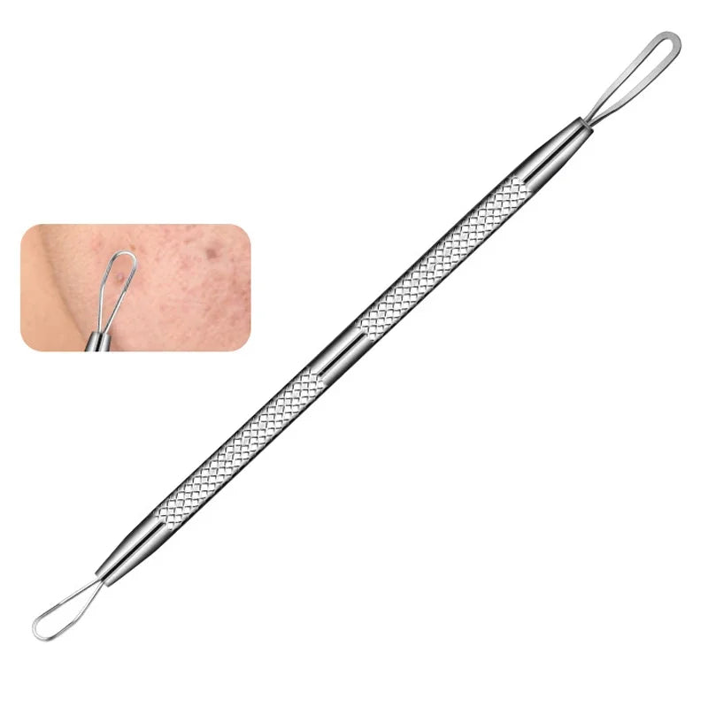3-8Pcs Blackhead Clip Pimples Tweezer Blackhead Remover Stainless Steel Cell Clip Beauty Product Acne Needle Skin Cleanning Tool