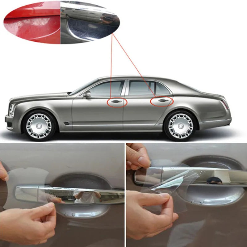 2023 4Pcs Car door Handle Protection Film Car sticker For Volkswagen VW Golf 4 6 7 GTI Tiguan Passat B6 B7 CC Jetta MK5 MK6 Polo