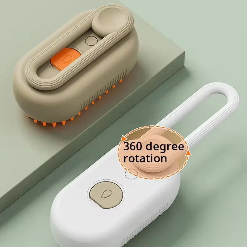 Cat Steam Brush Pet Triple Beauty Comb Dog Grooming Hair Removal Comb Electric Spray Dogs Steamy Supplies Products Home Garden