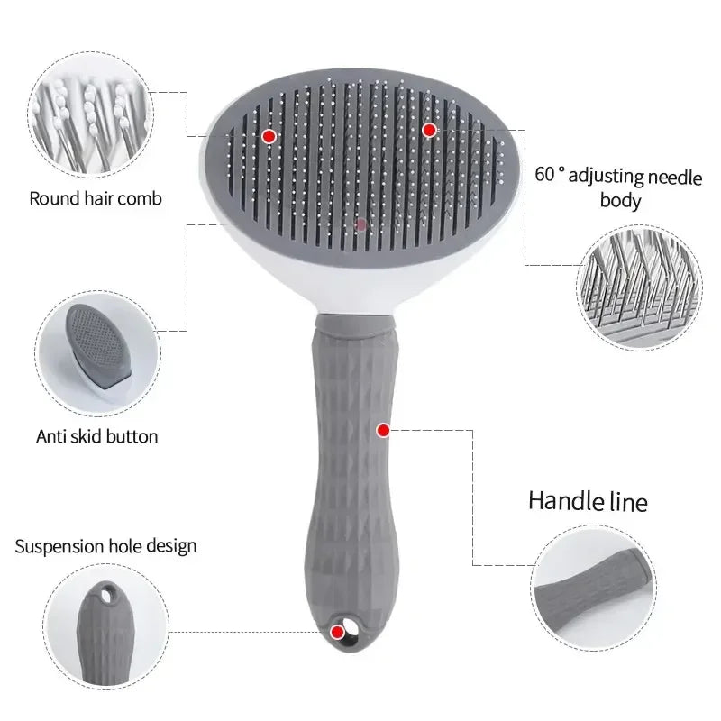 Pet Hair Removal Tool Dog Brush Cat Comb Animal Grooming Tools Stainless Steel Beauty Massage Comb Supplies Products Home Garden