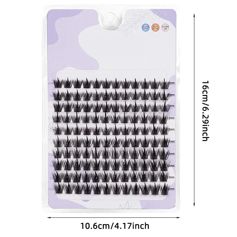 False Eyelashes Individual Lash Clusters Manga Fluffy Soft Natural Anime Lashes Extension Supplies Beauty Makeup Product Kit
