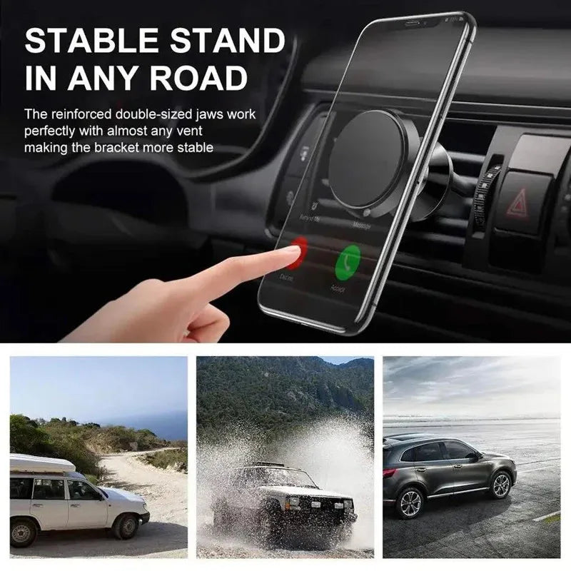 Magnetic Phone Holder Car Mount With Car Air Vent Clip Cellphone Mount Phone Bracket 360 Degree Adjustable Smart Phone Universal
