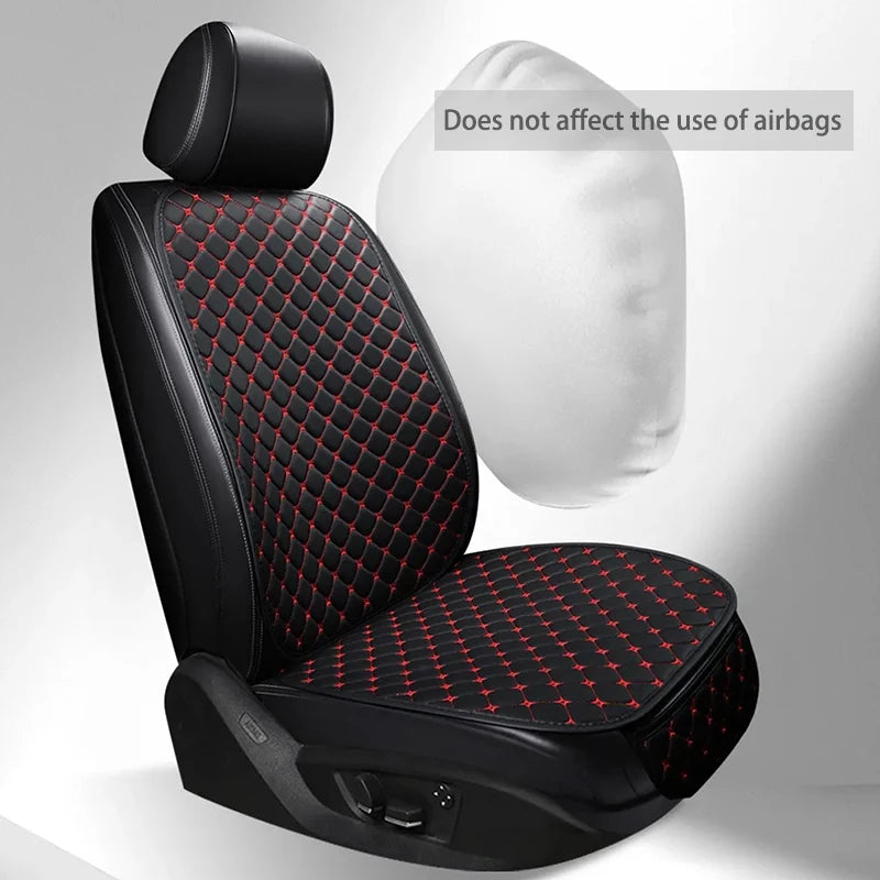 New Pu Leather Universal Car Seat Cover Seat Back Cushion Minimalism Seat Cushion Wear-resistant and Durable Four Seasons