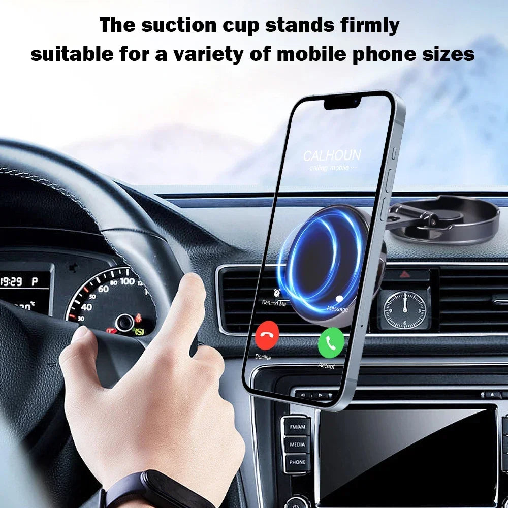 720° Foldable Car Mobile Phone Stand Strong Magnetic Car Holder Round Bracket Support for Universal Phones Mount Holders