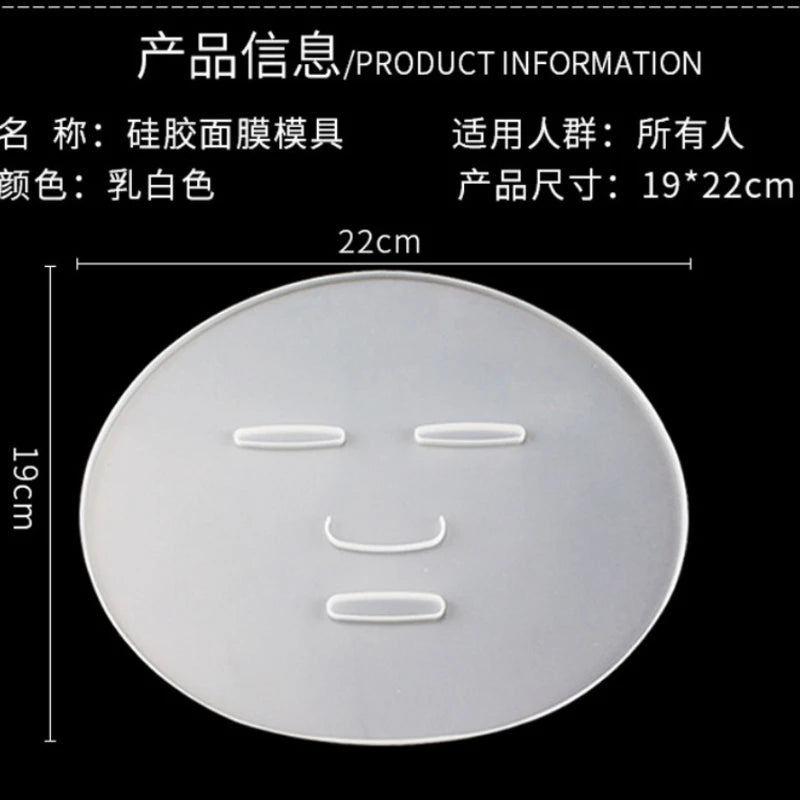 1pcs DIY Face Mask Plate for Fruit Vegetable Mask Natural Collagen Home Use Reuseable Facial SPA Care Mask Making Plate