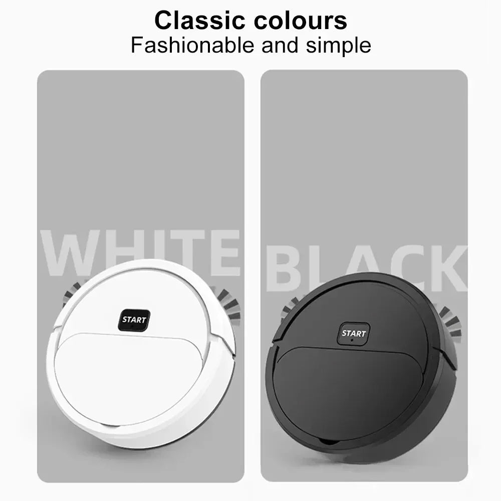 2024 New Fully Automatic Robotic Vacuum Intelligent Low Noise Floor Sweeper Dust Catcher Carpet Cleaner Black or white ﻿