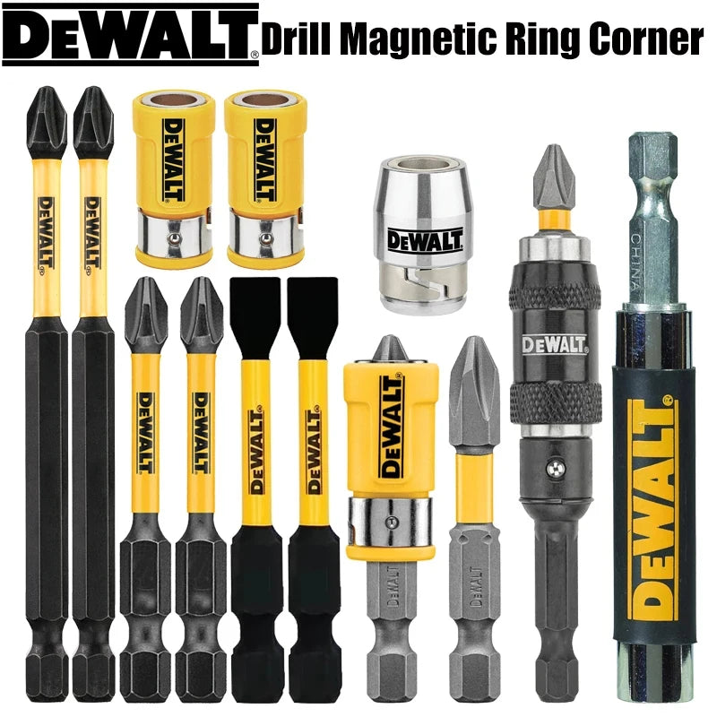DEWALT Tool Accessories Combination Series Philips Slotted PH2 89MM 57MM 50MM Silver/Yellow Magnetic Ring Sleeve Extension Rod