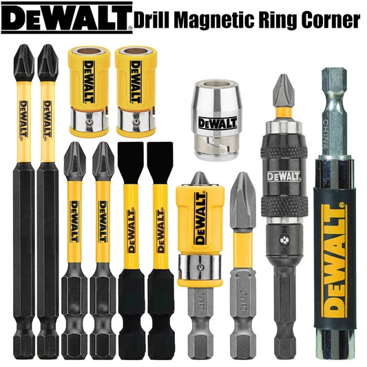 DEWALT Tool Accessories Combination Series Philips Slotted PH2 89MM 57MM 50MM Silver/Yellow Magnetic Ring Sleeve Extension Rod